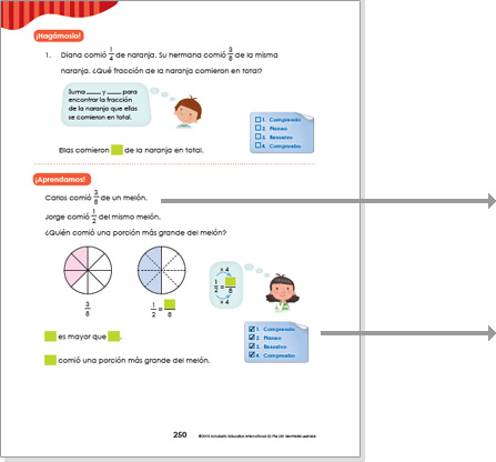 Los problemas matemáticos le permiten a los estudiantes aplicar los conceptos aprendidos y hacen las matemáticas relevantes para la vida diaria